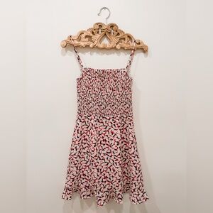 French Connection Pink and Black Patterned Dress